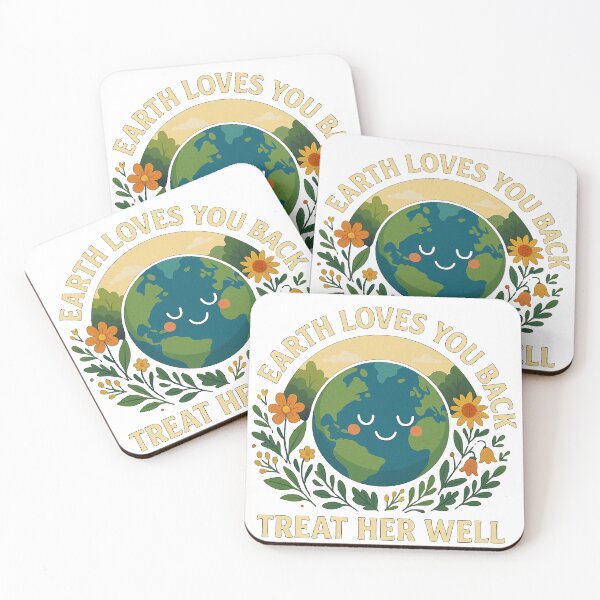 Item preview, Earth Loves You Back T-Shirt – Positive Eco Message Tee for Nature Lovers designed and sold by Mythic Tide.