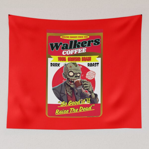 Item preview, Funny Horror | Walkers Coffee Zombie Blend Since 1968 100% Ground Brain So Good It'll Raise the Dead designed and sold by theflandonian.