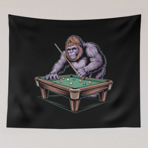 Item preview, Funny Bigfoot Sasquatch Billiards Pool Player designed and sold by aidenpier.