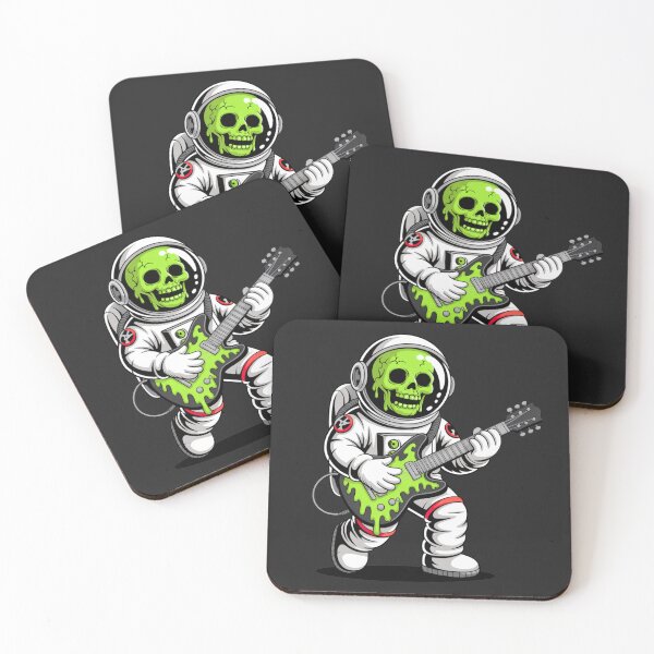 Item preview, Zombie Guitar Astronaut – Spooky Halloween Space Rock Design designed and sold by ColorSplash123.