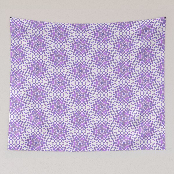 Item preview, color abstract halftone template repetition purple periodic backdrop pattern square geometrical artwork shape seamless colorful repeat designed and sold by Abrahamjrnd.