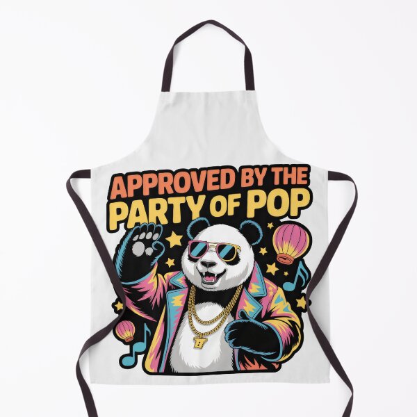 Item preview, Cheerful Panda in X-Pop Style with Lanterns and Stars designed and sold by SplashTastic.