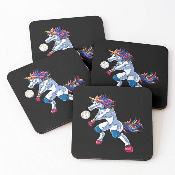 Item preview, Unicorn Volleyball Mine Rally Beach Player Coach Unicorns Rainbow Magic Fantasy Colorful Unicorny Magic Funny Cute  	 designed and sold by qdwvbcov11.