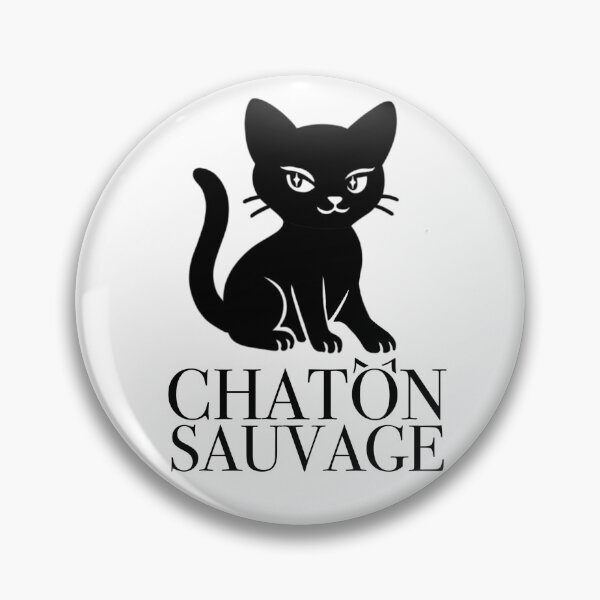 Item preview, Chaton Sauvage (Black) designed and sold by Strange Little Art.