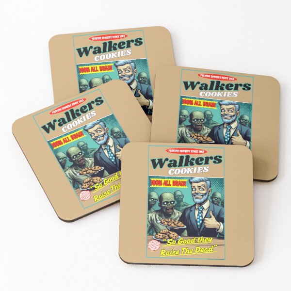 Item preview, Funny Horror | Walkers Cookies Feeding Zombies Since 1968 100% All Brain So Good they Raise the Dead designed and sold by theflandonian.
