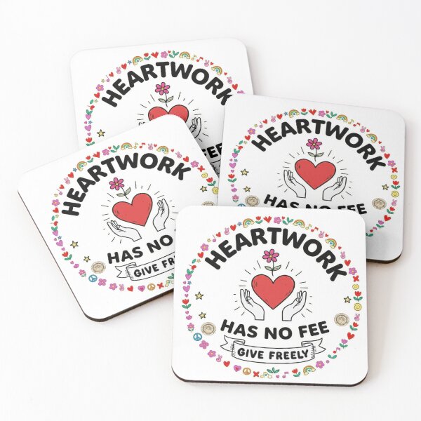 Item preview, Heartwork Has No Fee – Give Freely Love and Kindness designed and sold by House of Angel Jams.