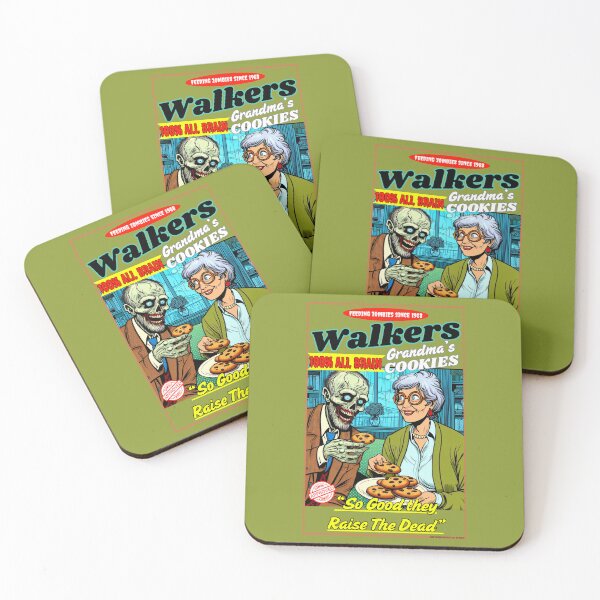 Item preview, Funny Horror | Walkers Grandma's Cookies Feeding Zombies Since 1968 100% All Brain So Good they Raise the Dead designed and sold by theflandonian.