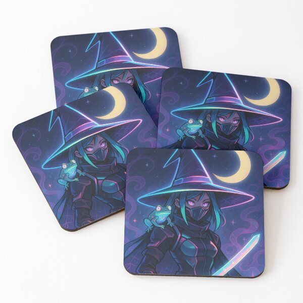 Item preview, Cyberpunk Neon Witch Warrior with Frog designed and sold by WitchPrint.