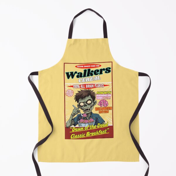 Item preview, Funny Horror | Walkers Cereal Feeding Zombies Since 1968 100% All Brain Flakes Halloween Candy Brains Dawn of the Dead Zombie Classic designed and sold by theflandonian.