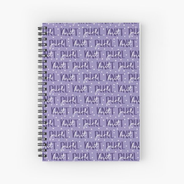 Knit Purl Spiral Notebook