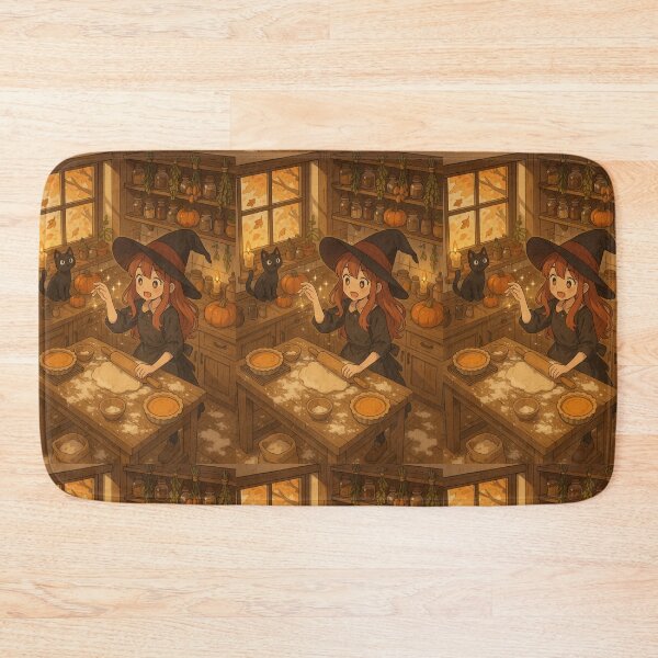 Item preview, Kitchen Witch Baking Pumpkin Tarts with Magic designed and sold by WitchPrint.