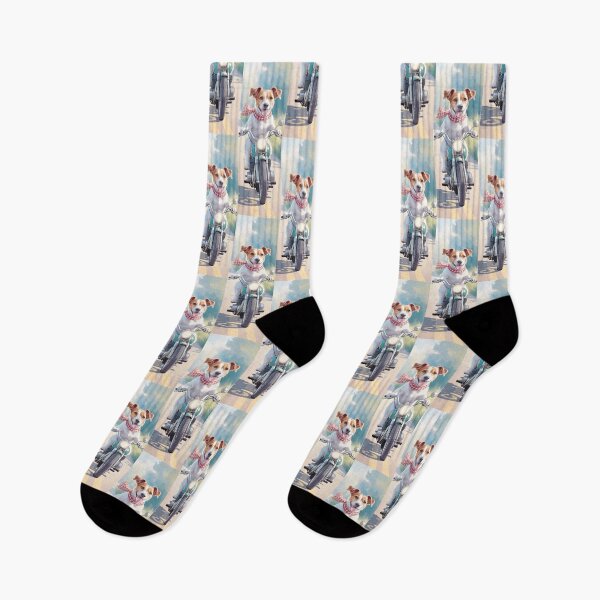 Item preview, Joyful Jack Russell On A Motorcycle Journey By Merch, Limited Edition designed and sold by KILEYMARGSHOP.