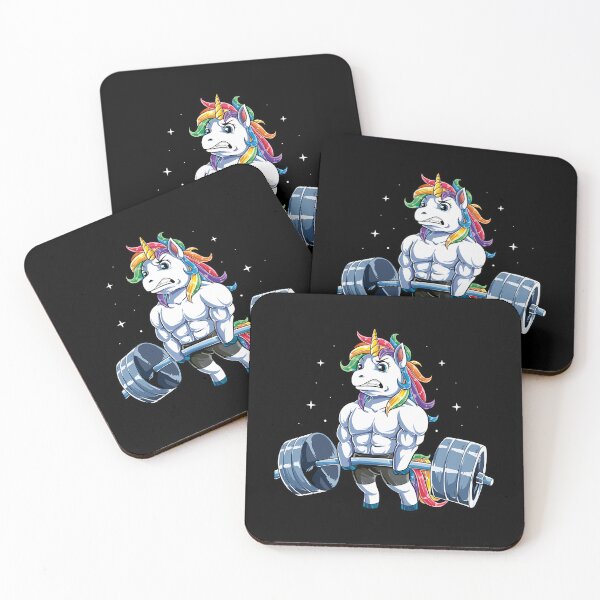 Item preview, Unicorn Weightlifting . Fitness Gym Deadlift Rainbow 	 Party 	 	  .  	 designed and sold by qdwvbcov11.