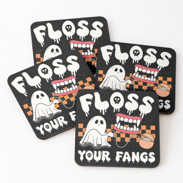 Item preview, Dental Halloween, Funny Dental Hygienist, Floss Your Fangs, Halloween Assistant Tech, Dental Tech  designed and sold by toongstudio.