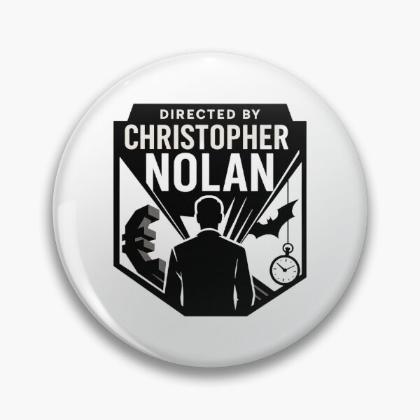 Item preview, Minimalist retro movie poster – filmmaker silhouette – modern art deco style designed and sold by LoomisDreams.