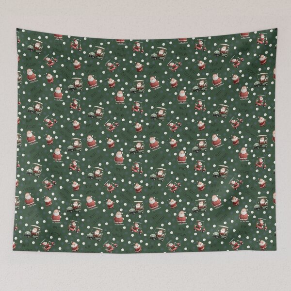 Item preview, Golfing Santa on Dark Green designed and sold by KSimpson838.