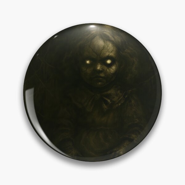 Item preview, Haunted Antique Doll With Glowing Eyes designed and sold by PandaTShirtShop.