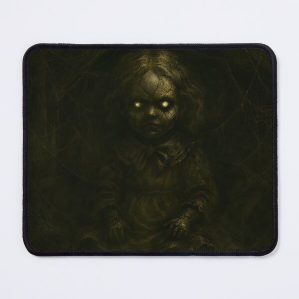 Item preview, Haunted Antique Doll With Glowing Eyes designed and sold by PandaTShirtShop.