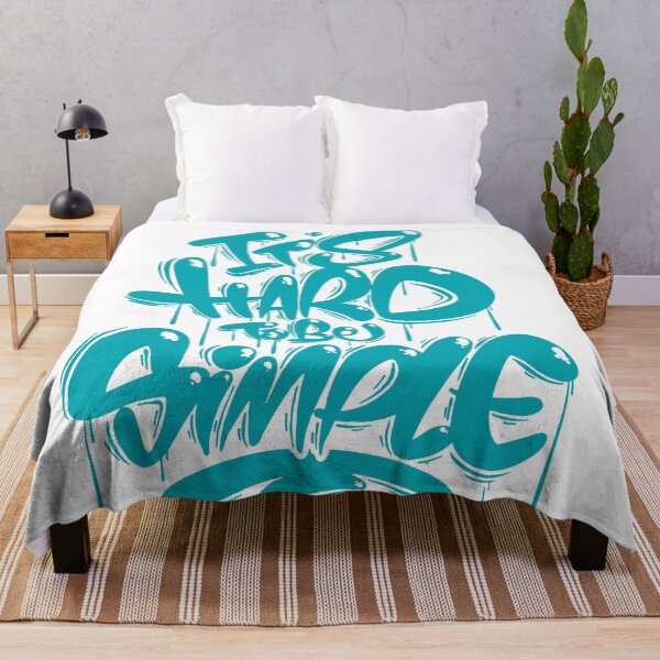Item preview, It’s Hard To Be Simple Graffiti Typography designed and sold by andry01.