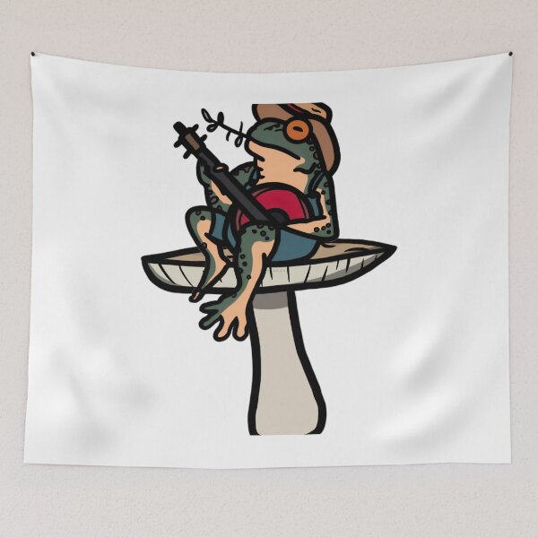 Item preview, Frog Playing Banjo On A Mushroom  	 	 designed and sold by qhuhwhjqej6.