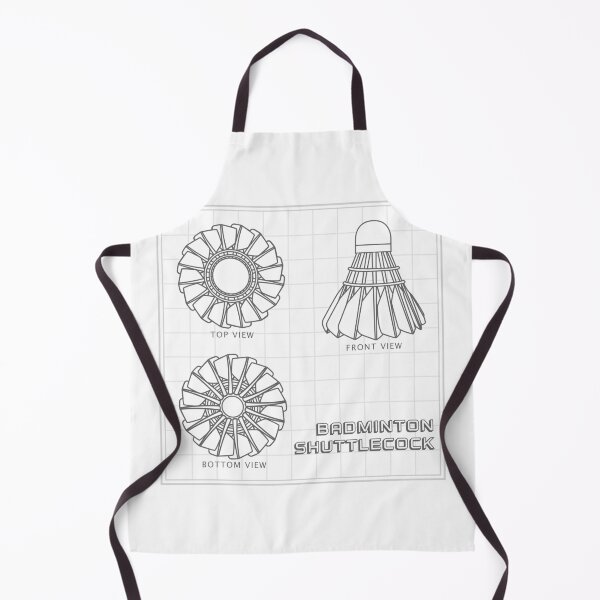 Item preview, Technical drawing of a badminton shuttlecock designed and sold by DesignLacco.