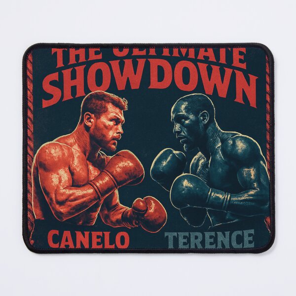 Item preview, Canelo Crawford Ultimate Showdown Boxing Fight Poster Vintage Style Art designed and sold by GeniePixel.