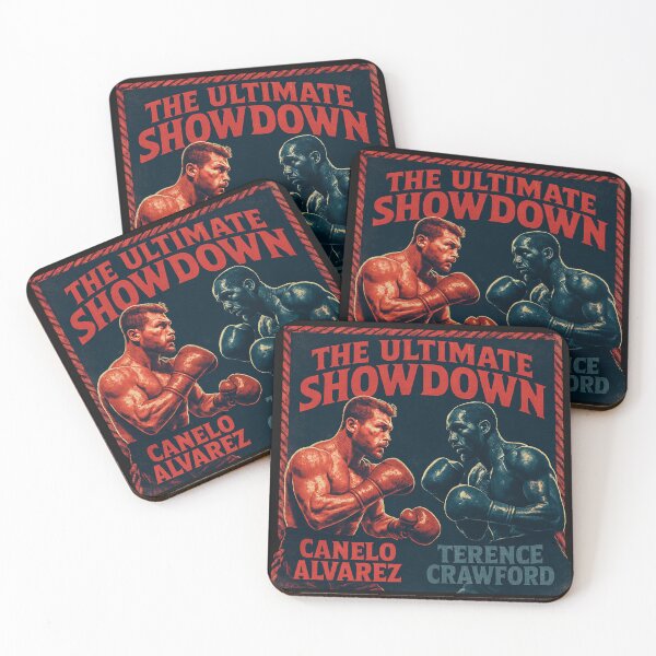 Item preview, Canelo Crawford Ultimate Showdown Boxing Fight Poster Vintage Style Art designed and sold by GeniePixel.