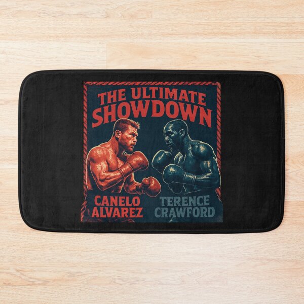 Item preview, Canelo Crawford Ultimate Showdown Boxing Fight Poster Vintage Style Art designed and sold by GeniePixel.