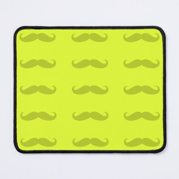 Item preview, yellow hipster mustache design  designed and sold by grxyv.
