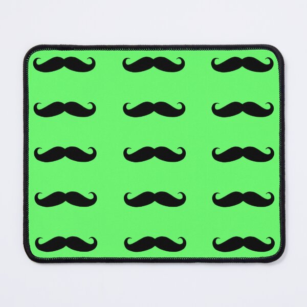 Item preview, green and black hipster mustache design  designed and sold by grxyv.