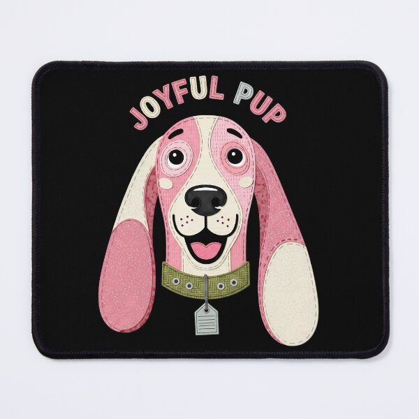 Item preview, Pink Patchwork Puppy Dog Art designed and sold by 0606PM.