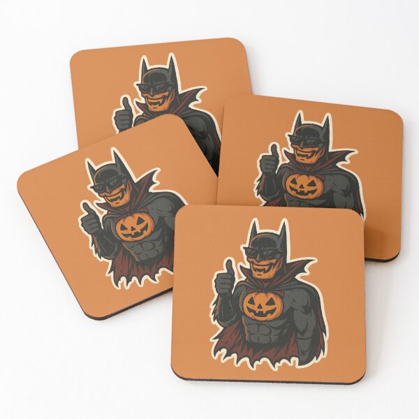 Item preview, Bat-style superhero Halloween edition – orange pumpkin and black – cartoon style designed and sold by LoomisDreams.
