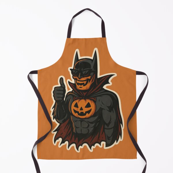 Item preview, Bat-style superhero Halloween edition – orange pumpkin and black – cartoon style designed and sold by LoomisDreams.