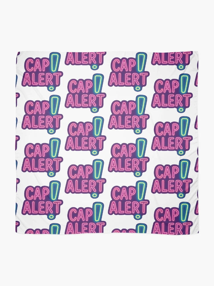 Thumbnail 2 of 3, Scarf, Cap Alert meme designed and sold by Raluk.