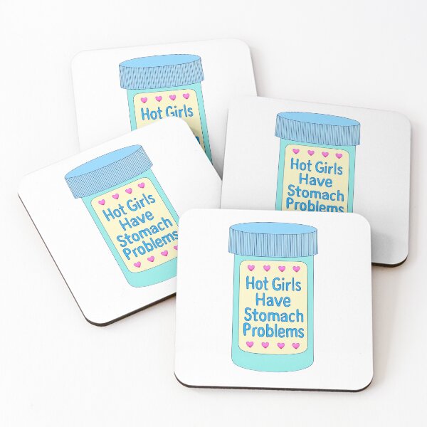 Item preview, Hot Girls Have Stomach Problems Funny Quote Sticker, Mug & Gift  designed and sold by MeadowPress.