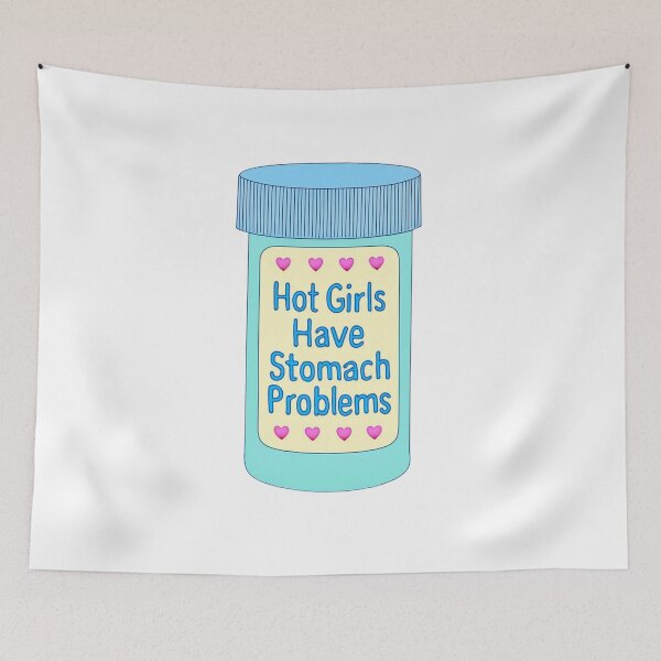 Item preview, Hot Girls Have Stomach Problems Funny Quote Sticker, Mug & Gift  designed and sold by MeadowPress.