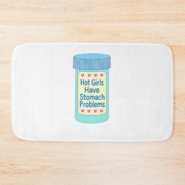 Item preview, Hot Girls Have Stomach Problems Funny Quote Sticker, Mug & Gift  designed and sold by MeadowPress.