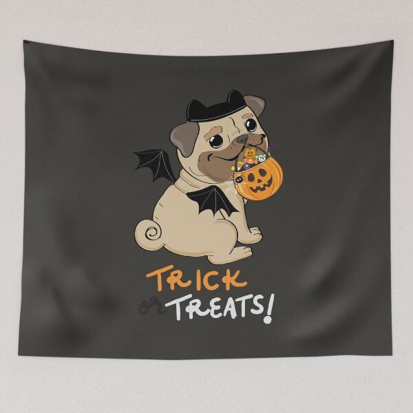 Item preview, Trick or Treats Halloween Pug Costume designed and sold by rdxart.