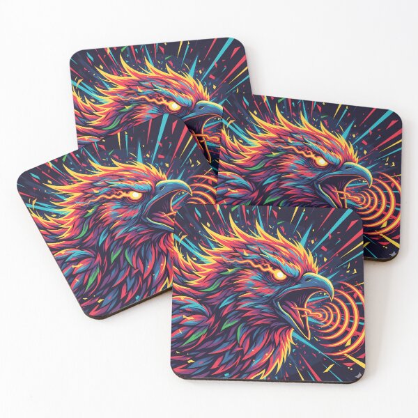 Item preview, Aggressive Colorful Bird Sound Design designed and sold by ImmersiveArt Era.
