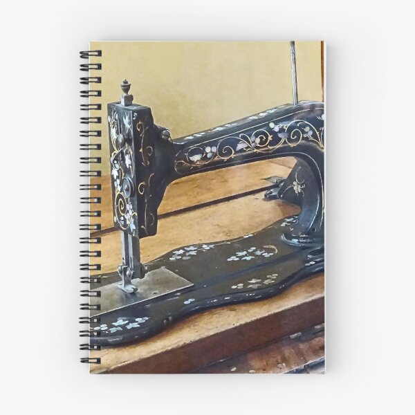 Item preview, Vintage Sewing Machine With Floral Motif designed and sold by Susan Savad.