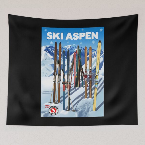 Item preview, Vintage-Style Ski Aspen Travel 	  	 designed and sold by oiiqwqikw61.