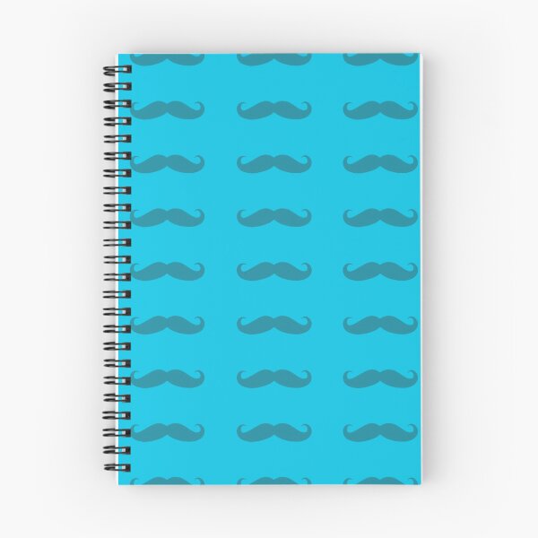 Item preview, blue hipster mustache design  designed and sold by grxyv.