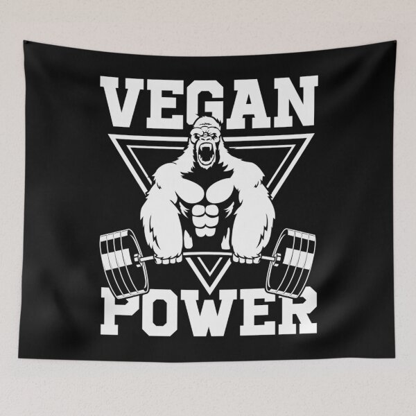 Item preview, Vegan Power Workout Muscle Gorilla Bodybuilding  	 designed and sold by yfzcpxkfix45.