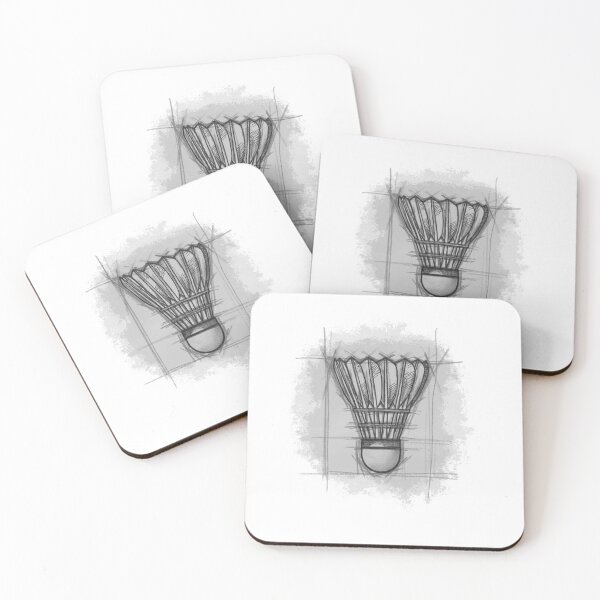 Item preview, Badminton Shuttlecock Sketch designed and sold by DesignLacco.