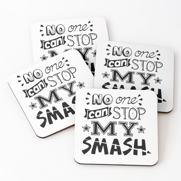 Item preview, Badminton Lettering "No One Can Stop My Smash" designed and sold by DesignLacco.