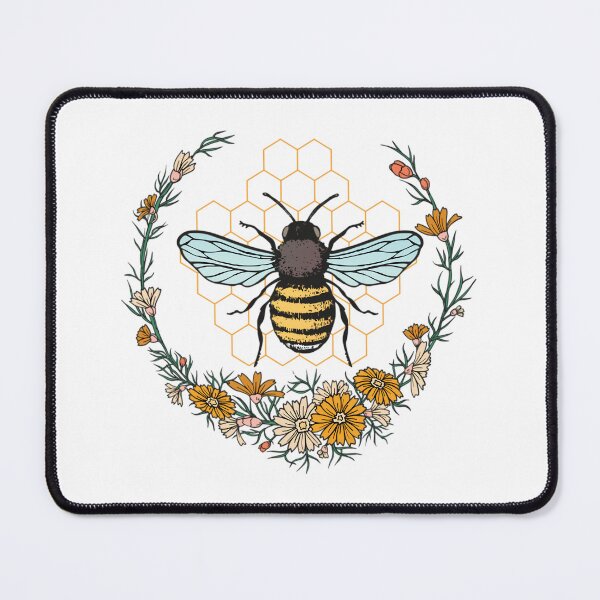 Item preview, Floral Honeycomb Bee Lover Art designed and sold by okrpnbkxwrb39.