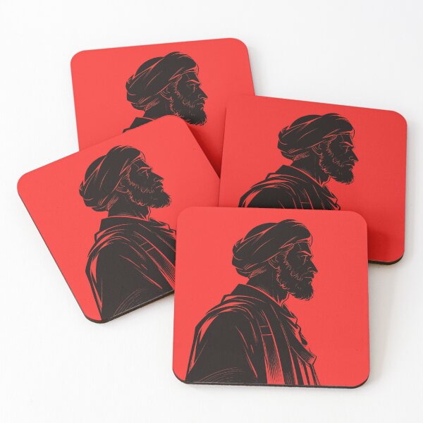 Item preview, Enigmatic Turbaned Figure on Fiery Crimson designed and sold by zzz888.