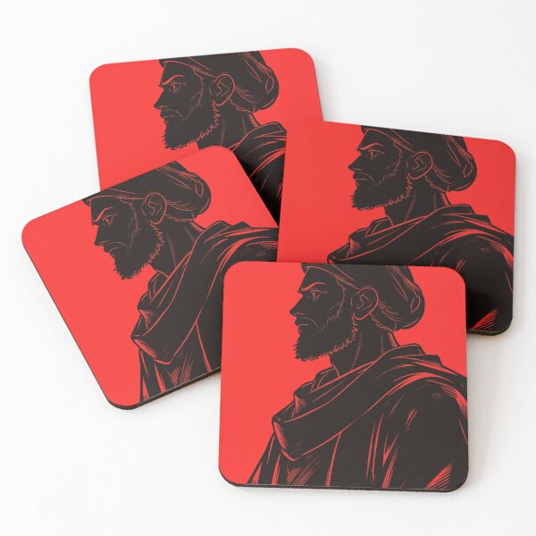Item preview, Enigmatic Turbaned Sage in Crimson Silhouette designed and sold by zzz888.