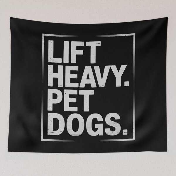 Item preview, Lift Heavy Pet Dog Funny Gym Workout designed and sold by LunaCrazeArt.