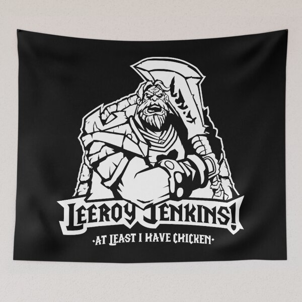 Item preview, Leeroy Jenkins White designed and sold by DemonigoteCamis.